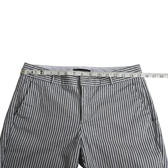 Banana Republic Factory Avery Seesucker Striped Pants Ankle Size 4 - Picture 9 of 11